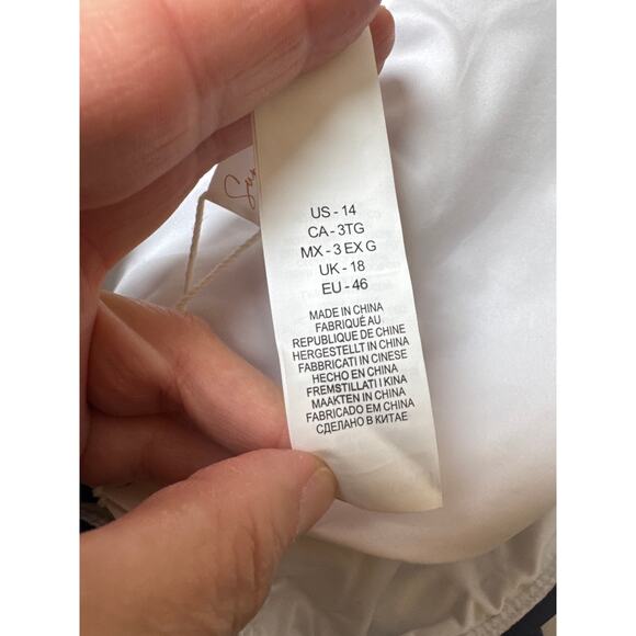 Sunshine 79 New Wave Plunging One Piece Swimsuit NWT SZ: 14 - Picture 5 of 12